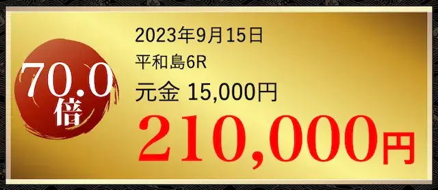 舟王 的中実績