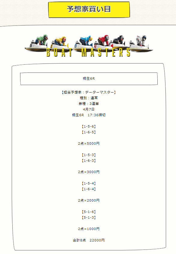有料_ボートマスターズ2019年04日07日的中