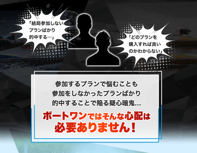 BOATONEならプラン選びにも困らない