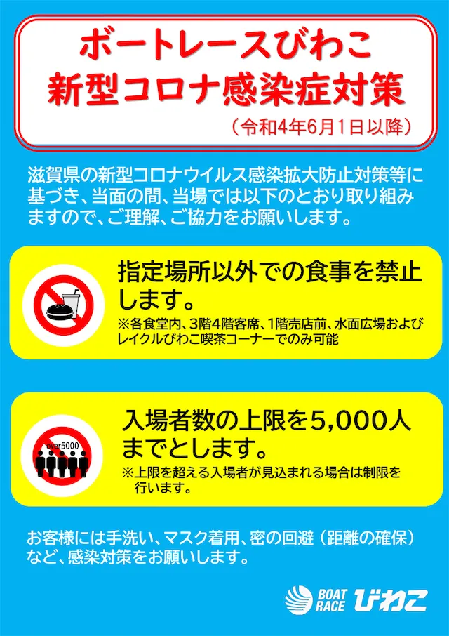 入場者数5,000名までの入場制限を実施