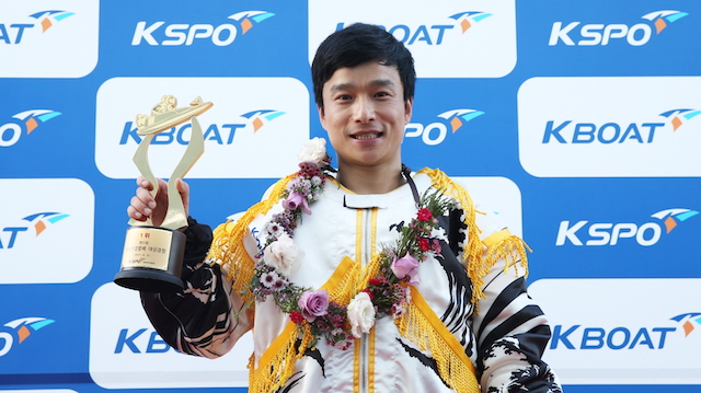 韓国競艇の有名な競艇選手「シム・サンチョル」の画像