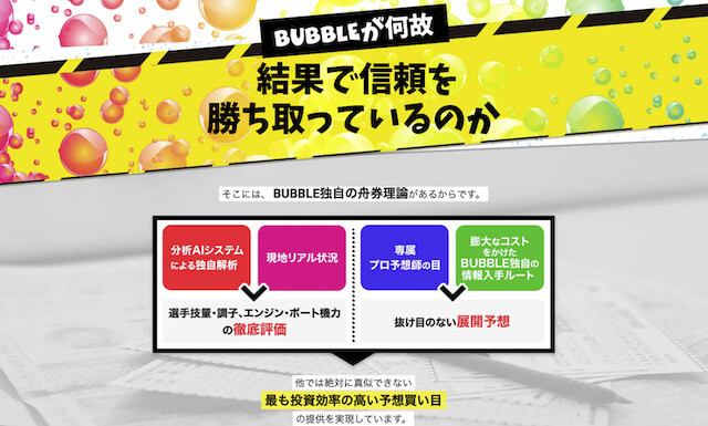 競艇バブルの特徴