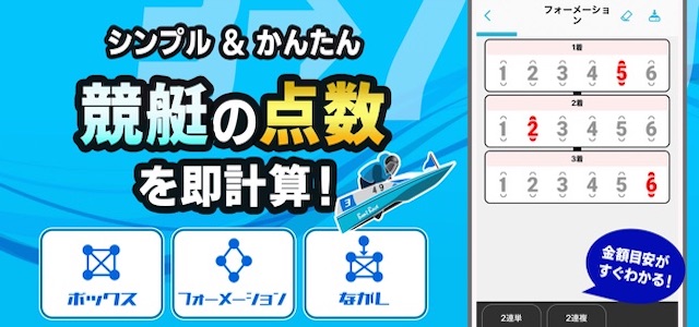 口コミで人気の競艇予想アプリ　競艇点数