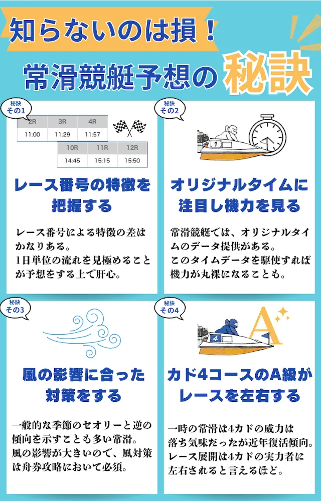 常滑競艇 予想の秘訣