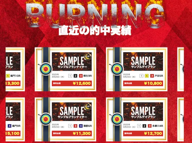 競艇バーニング 的中実績