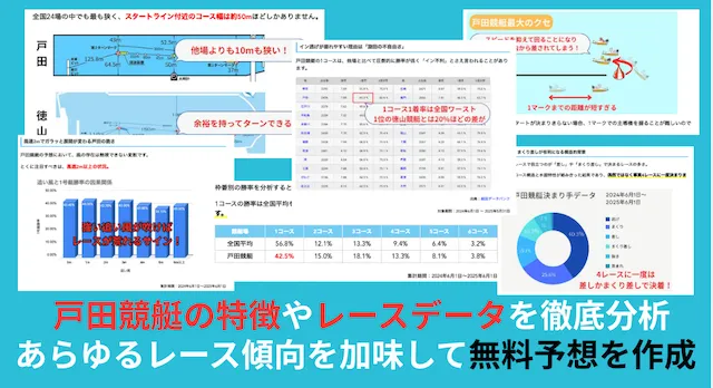 戸田競艇の特徴・レース傾向を分析|予想ポイント