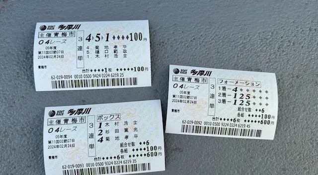 競艇 賭け方 舟券