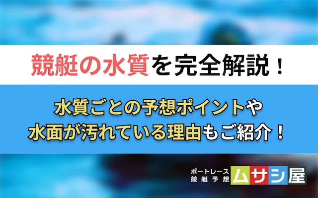 競艇の水質 トップ