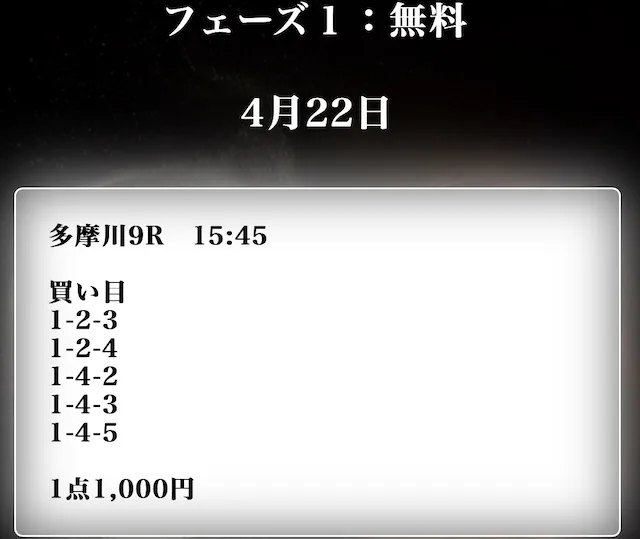 競艇インフィニティ　無料予想2025年4月22日