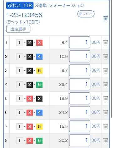 【競艇三連単】必勝法とも言える買い方|『1艇-2艇-全』の三連単流し