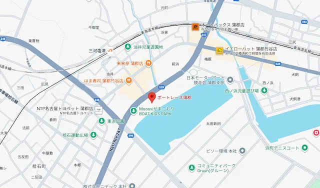 オールジャパン竹島特別2025　蒲郡競艇マップ