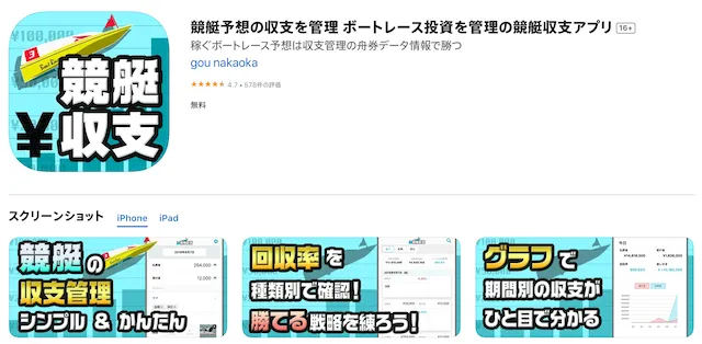 競艇の回収率 競艇収支アプリ