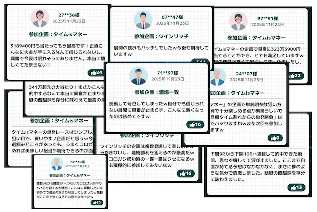 競艇会議　サイト内コメント