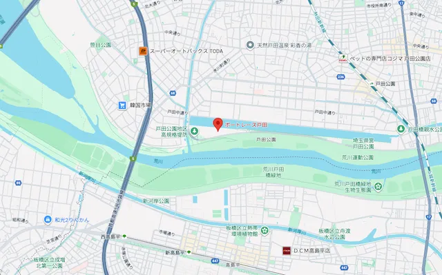 戸田プリムローズ2025 戸田競艇マップ