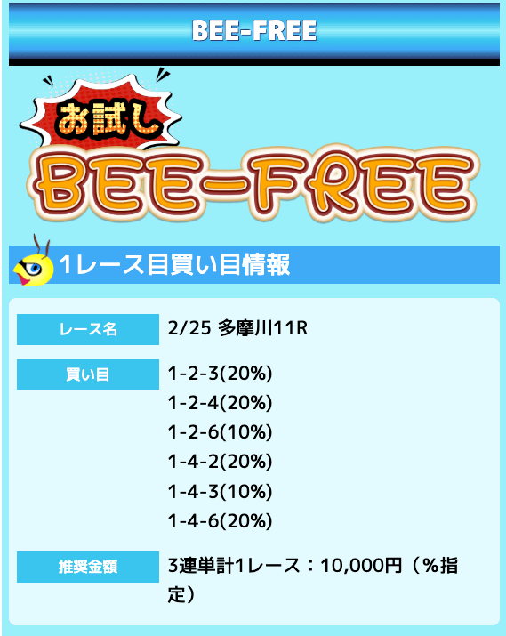 ビーボート無料予想26/02/25