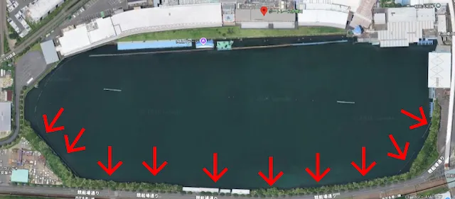 関東地区選手権2026　多摩川競艇　防風林