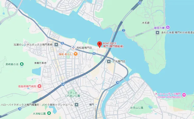 スピードクイーンメモリアル2026　鳴門競艇マップ