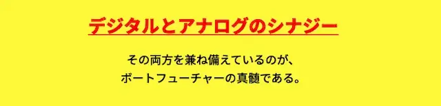 ボートフューチャー 特徴