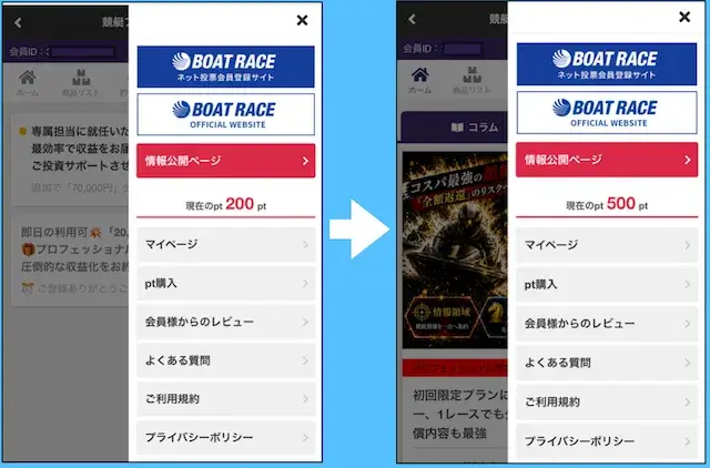 競艇プロフェッショナル『登録特典の調査』